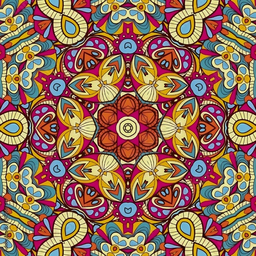 Luxury Pattern Background Mandala Batik Art 106
