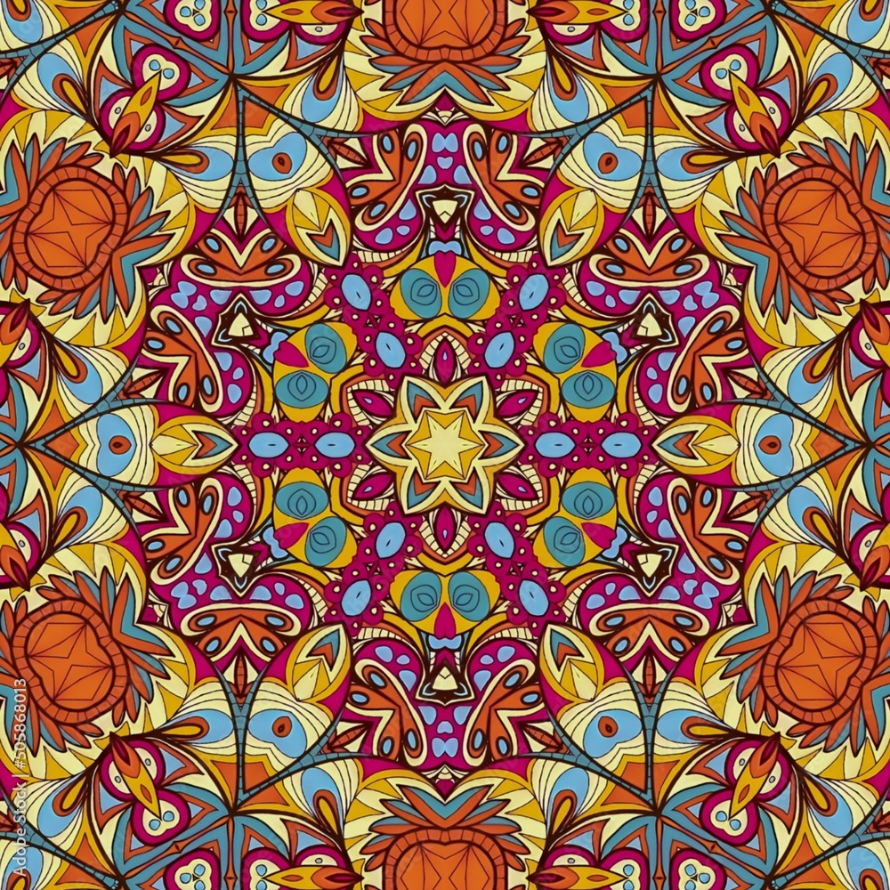 Luxury Pattern Background Mandala Batik Art by Hakuba Design 69