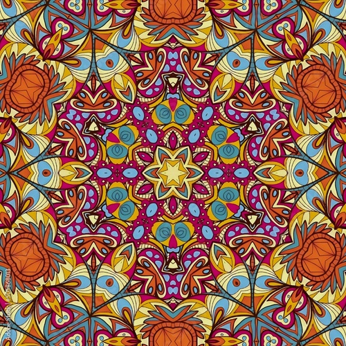 Luxury Pattern Background Mandala Batik Art by Hakuba Design 69