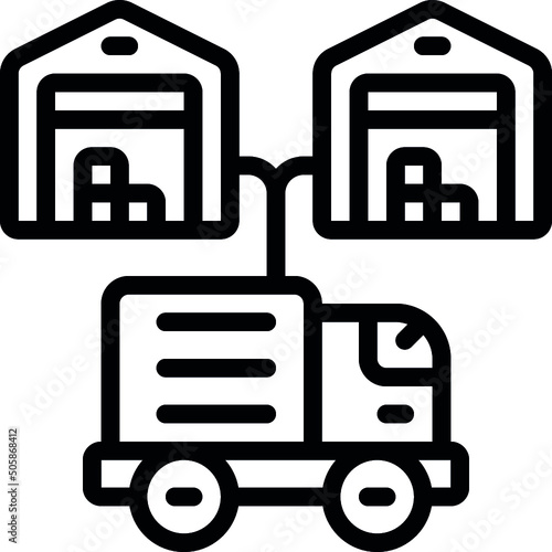 Warehouse Distribution Icon