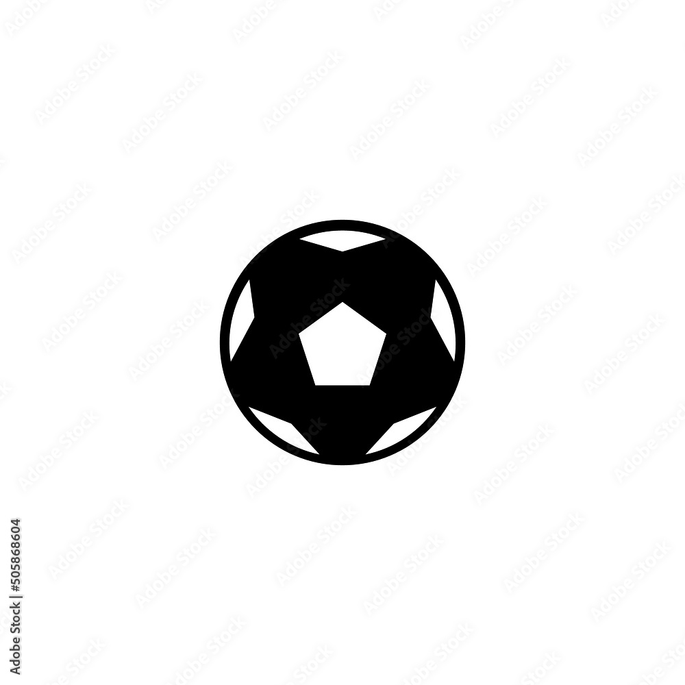 Naklejka premium Football Simple Ball Icon