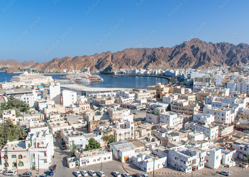 Muscat, Oman - capital and most populated city in Oman, Muscat displays a wonderful seaside, expecially around the Muttrah corniche and the Old Town