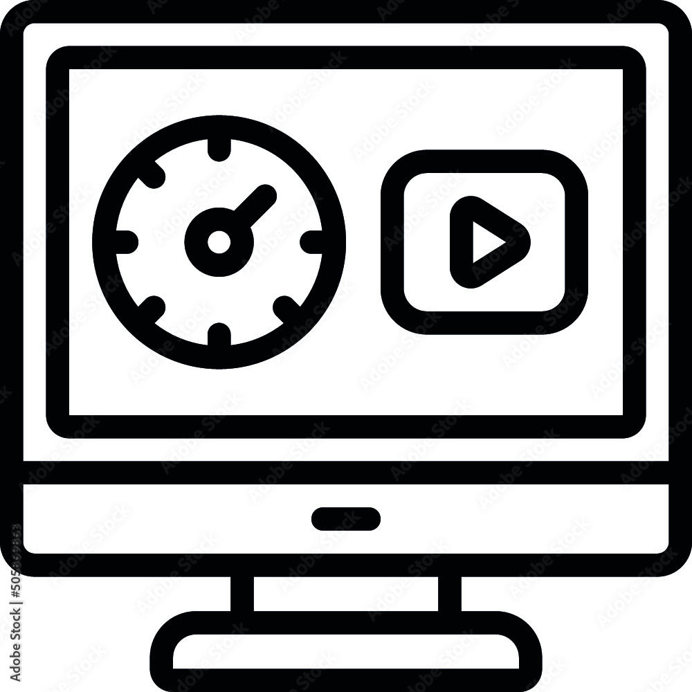 Computer Timer Icon Computer Timer Icon