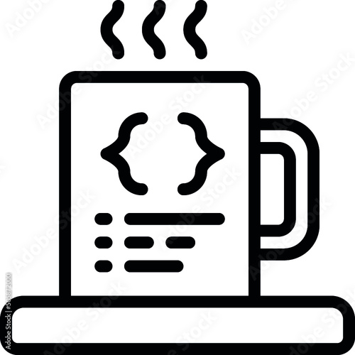Developer Coffee Mug Icon