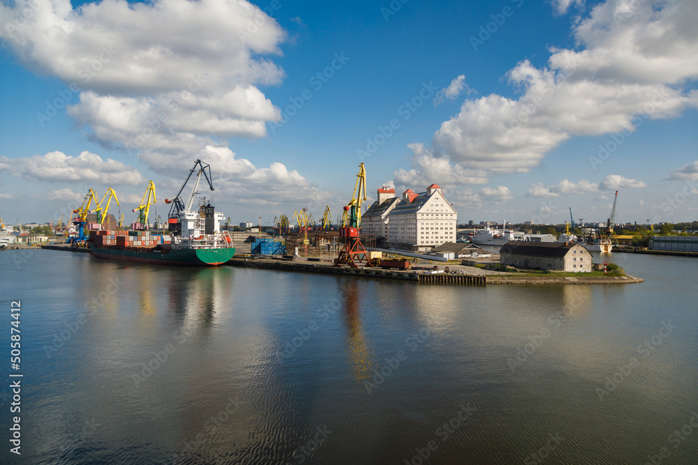 The Commercial port in Kaliningrad