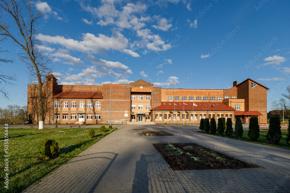 The school in Krasnoznamensk, Kaliningrad region