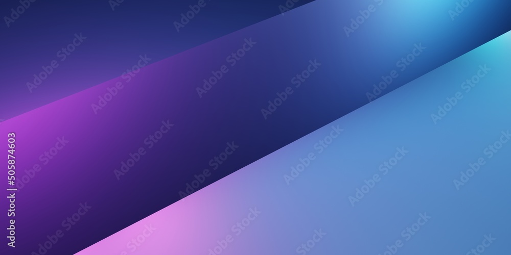 3d rendering of purple and blue abstract geometric background. Scene for advertising, technology, showcase, banner, cosmetic, fashion, business, metaverse, cyber. Sci-Fi Illustration. Product display