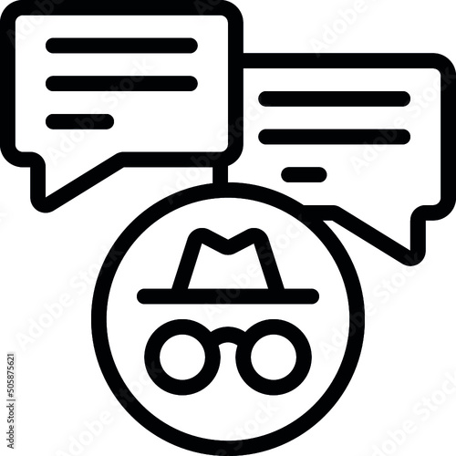 Anonymous Messaging Icon