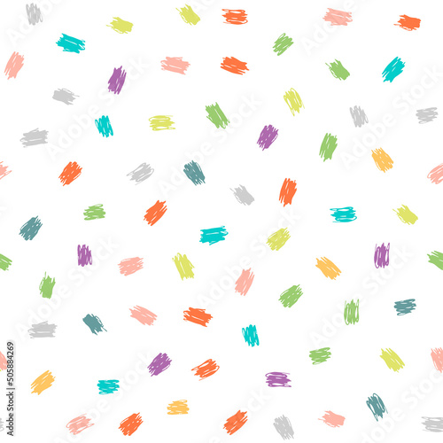 Abstract seamless hand drawn pattern