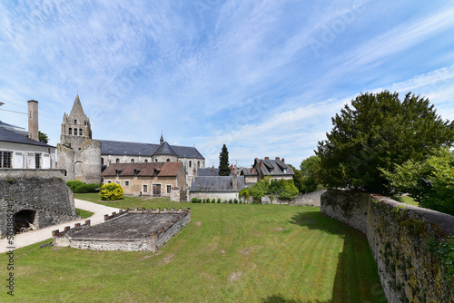 Obraz na płótnie Frankreich - Château de Meung-sur-Loire - Parkanlage w salonie