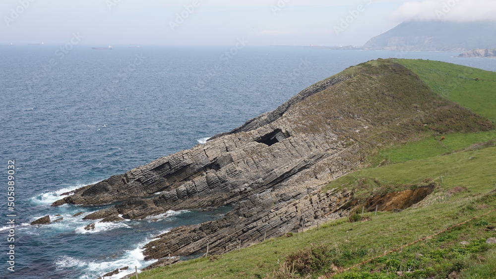 Estratos en la costa de Cantabria y País Vasco