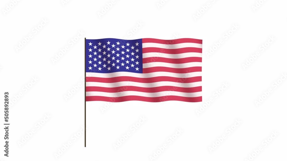 Animation of waving american flag. United states of america or USA. Animated stock video. Looped video. Realistic national symbol. Memorial day concept, july fourth, independence day Animation of waving american flag. United states of america or USA. Animated stock video. Looped video. Realistic national symbol. Memorial day concept, july fourth, independence day