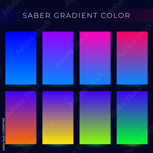saber color pallete, cyberpunk color, luxurious, gradient color, luxury gradient