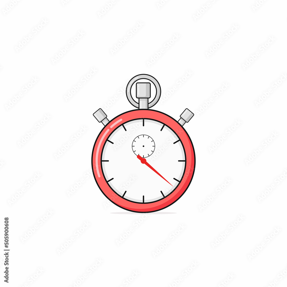 Isolated stopwatch cartoon vector graphics Isolated stopwatch cartoon vector graphics