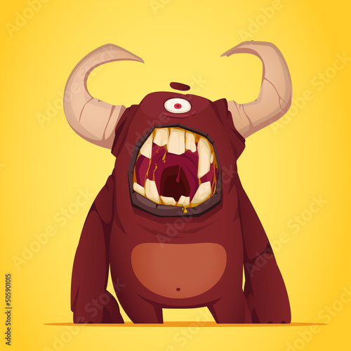 Monster Cartoon Illustration