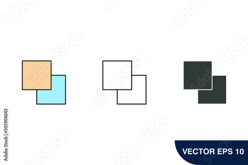 layer icons  symbol vector elements for infographic web