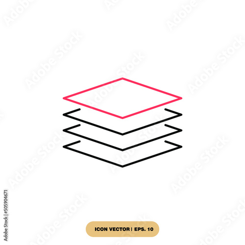layer icons  symbol vector elements for infographic web
