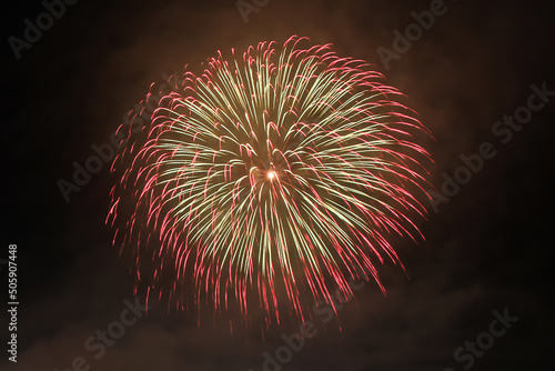 Fireworks in the night photo