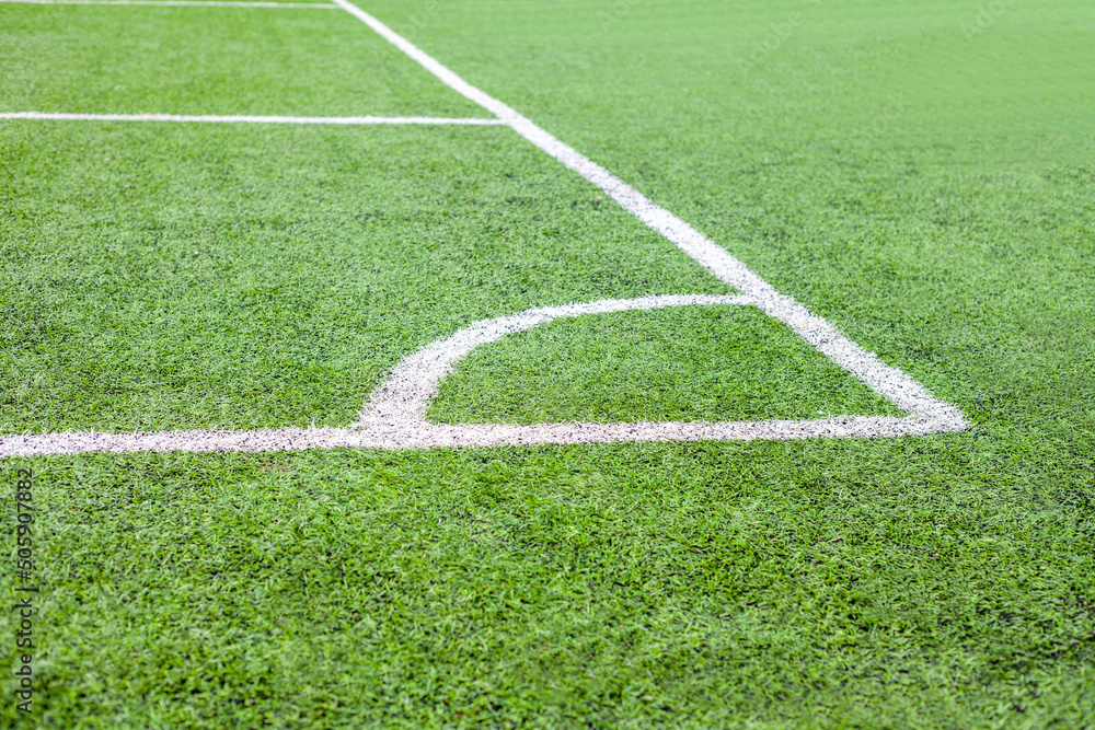Football field - corner kick line