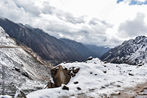 landscape with snow