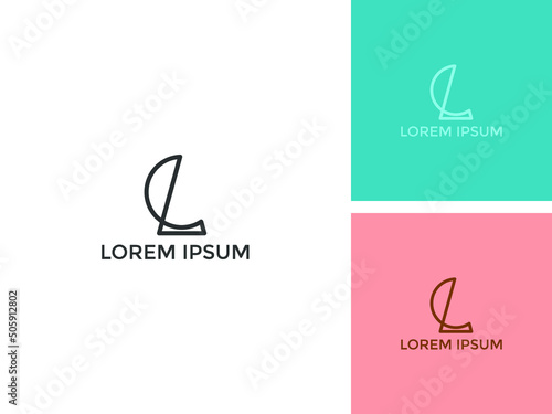 ABSTRACT ILLUSTRATION LETTER CL  LOGO DESIGN INSPIRATION VECTOR FOR YOUR BUSINESS