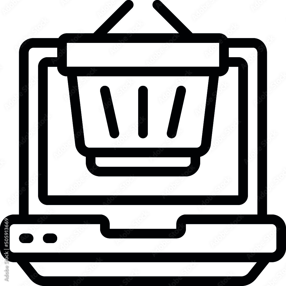 Laptop Shopping Icon Laptop Shopping Icon