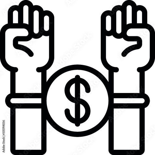 Tied Up Financially Icon