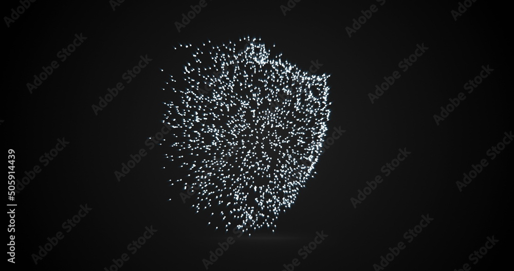 Obraz premium Conceptual image of cloud computing data security