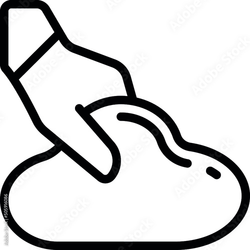 Kneading Dough Icon