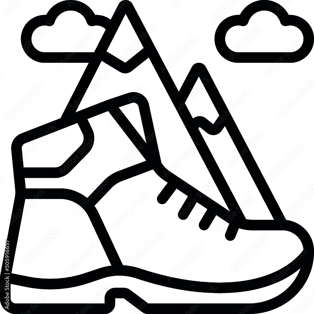 Hiking Icon Hiking Icon