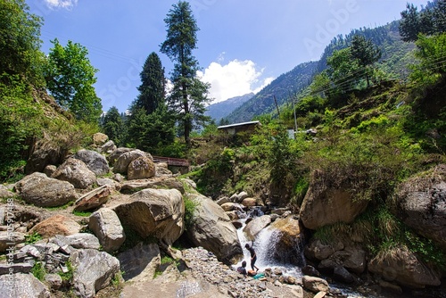 Scenic beauty at Tosh Village, Himachal Pradesh, India