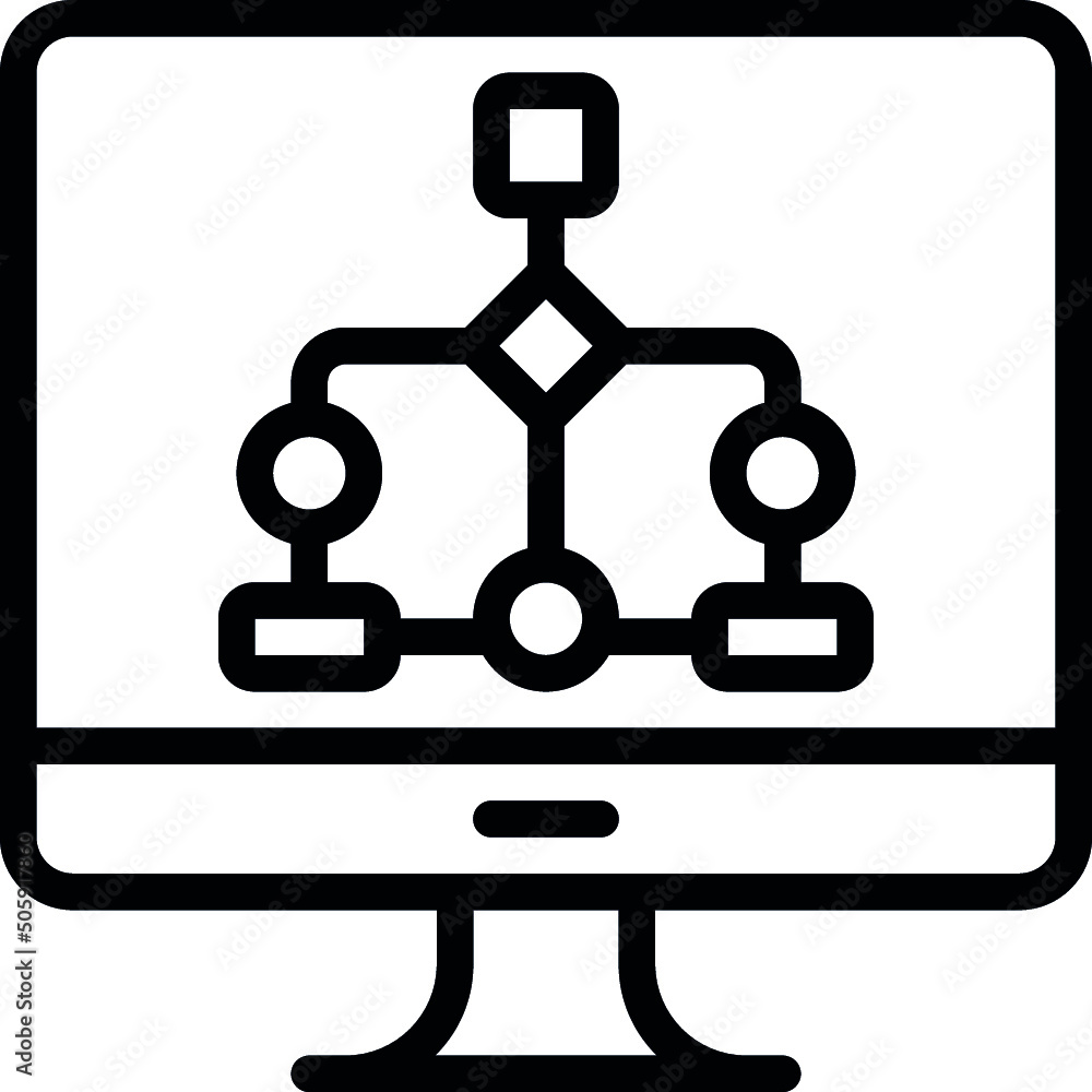 Computer Algorithm Icon Computer Algorithm Icon