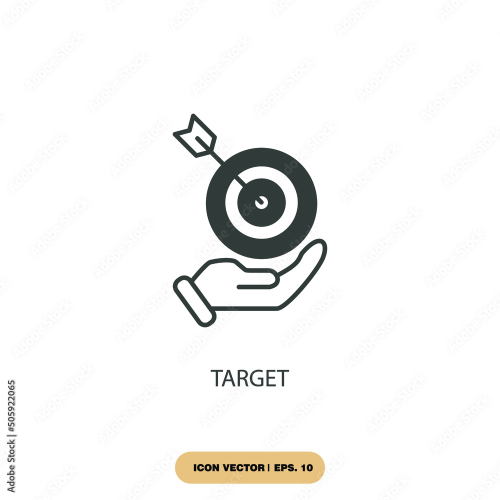 target icons  symbol vector elements for infographic web