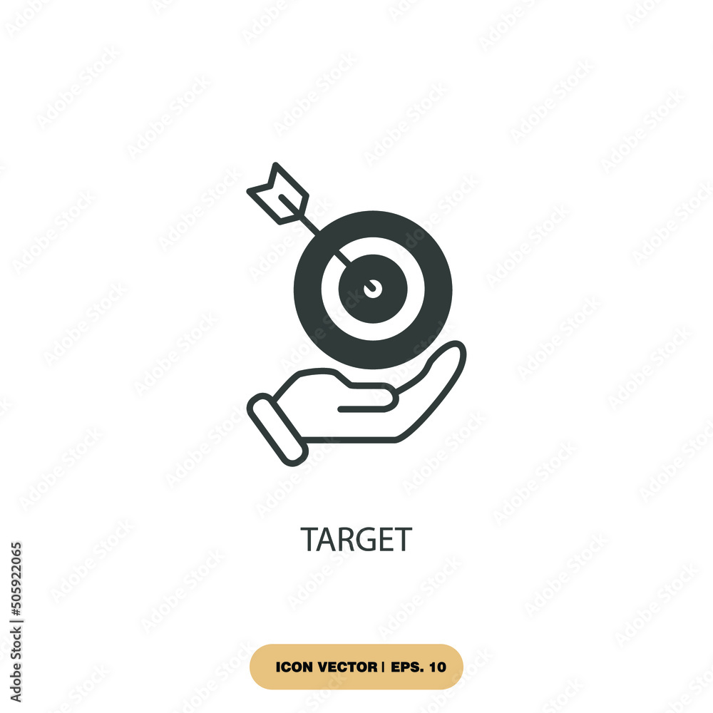 target icons symbol vector elements for infographic web target icons symbol vector elements for infographic web