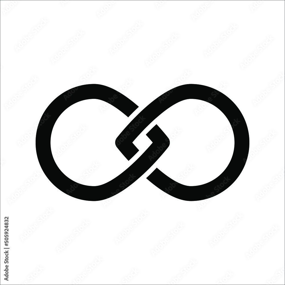 Vector illustration of Infinity symbols on white background Vector illustration of Infinity symbols on white background