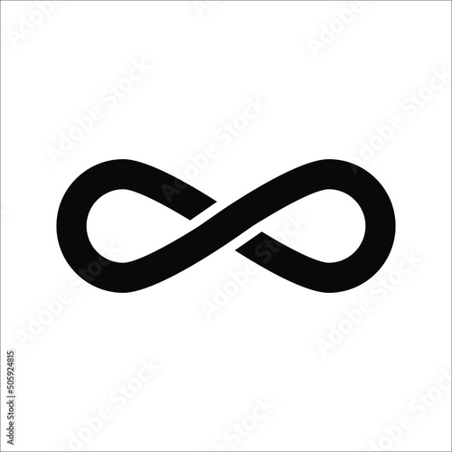 Vector illustration of Infinity symbols on white background
