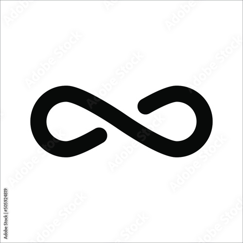 Obraz na plátně Vector illustration of Infinity symbols on white background