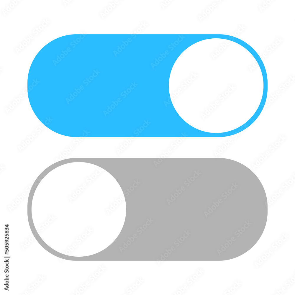 On Off switcher isolated on white background. image jpeg illustration ...