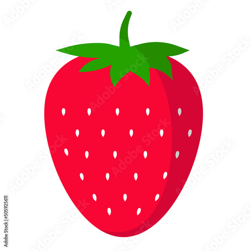 strawberry icon jpeg image jpg isolated on white background. Garden strawberry fruit or strawberries flat color image icon for food apps and websites
