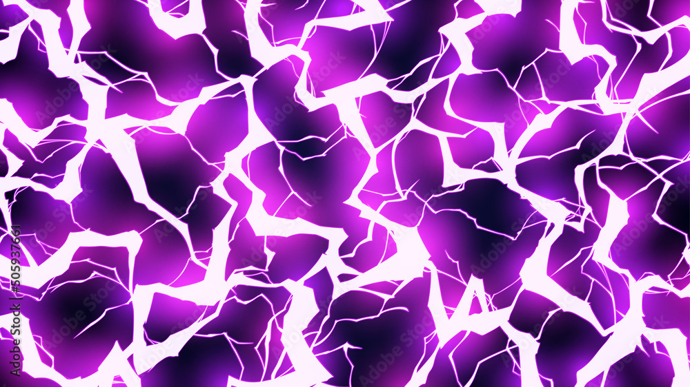 かっこいい雷の背景 エフェクト アニメ風 紫 16 9 Stock ベクター Adobe Stock