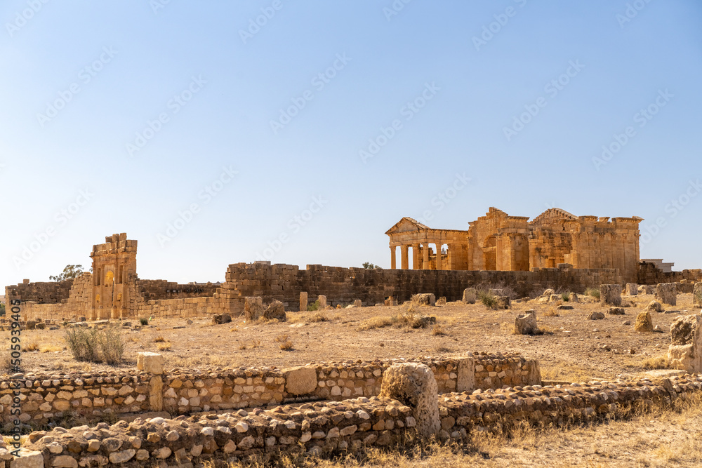 Ruins of the ancient Sufetula town, modern Sbeitla, Tunisia