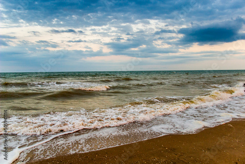 the sea landscape  Azov sea  Ukraine