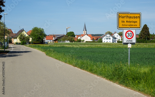 Panorama von Harthausen, Teilort der Gemeinde Winterlingen im Zollernalbkreis photo