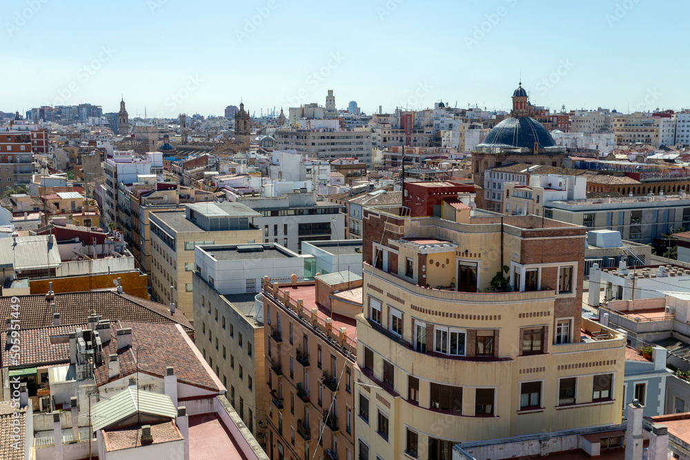 View from the Quart Towers in Valencia