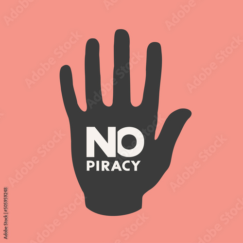 No piracy message symbol