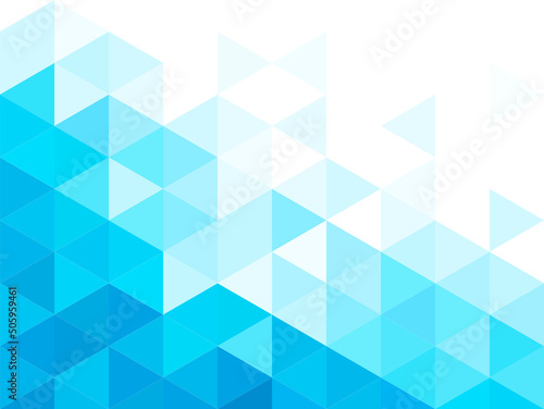Abstract triangular background. Blue geometric pattern.
