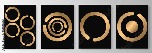 Photos Collection of black backgrounds with abstract image of circles