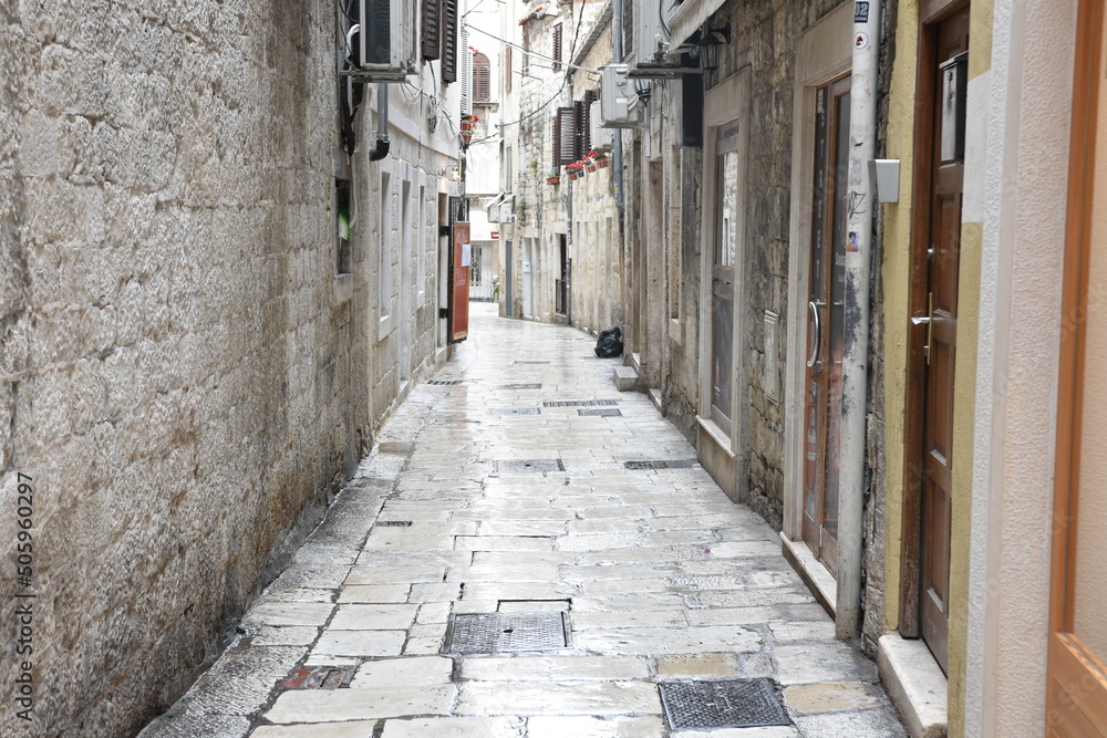 Fototapeta premium Croatia, Dalmatia, Split, monuments, city,