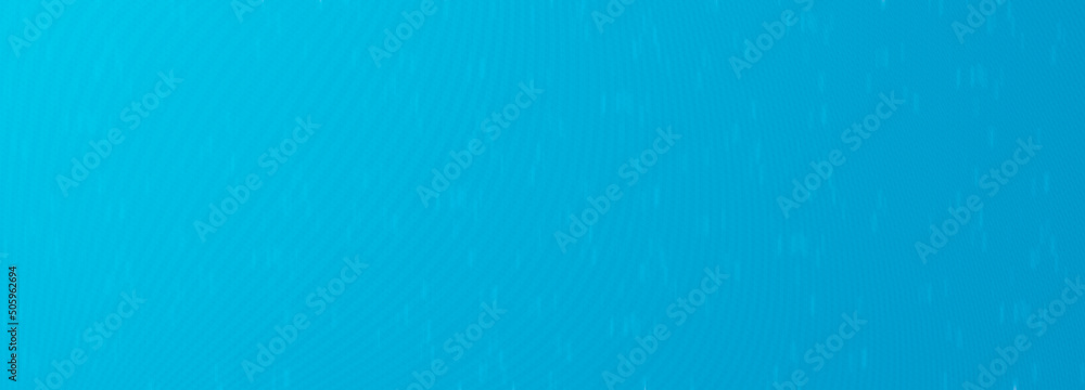Blue gradient background blank. Horizontal banner or wallpaper tamplate. Copy space, place for text, text area. Bright illustration. Space metaverse web 3 technology texture