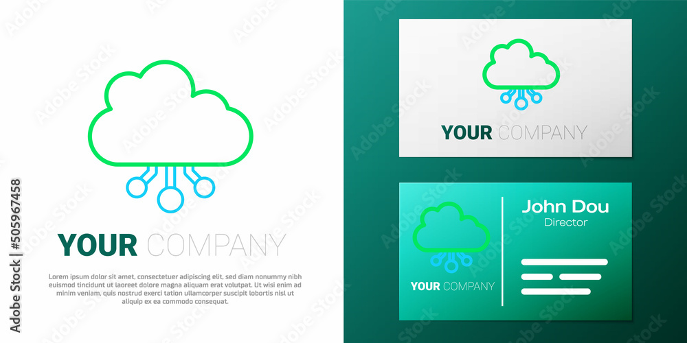 Line Cryptocurrency cloud mining icon isolated on white background. Blockchain technology, bitcoin, digital money market, cryptocoin wallet. Colorful outline concept. Vector Line Cryptocurrency cloud mining icon isolated on white background. Blockchain technology, bitcoin, digital money market, cryptocoin wallet. Colorful outline concept. Vector